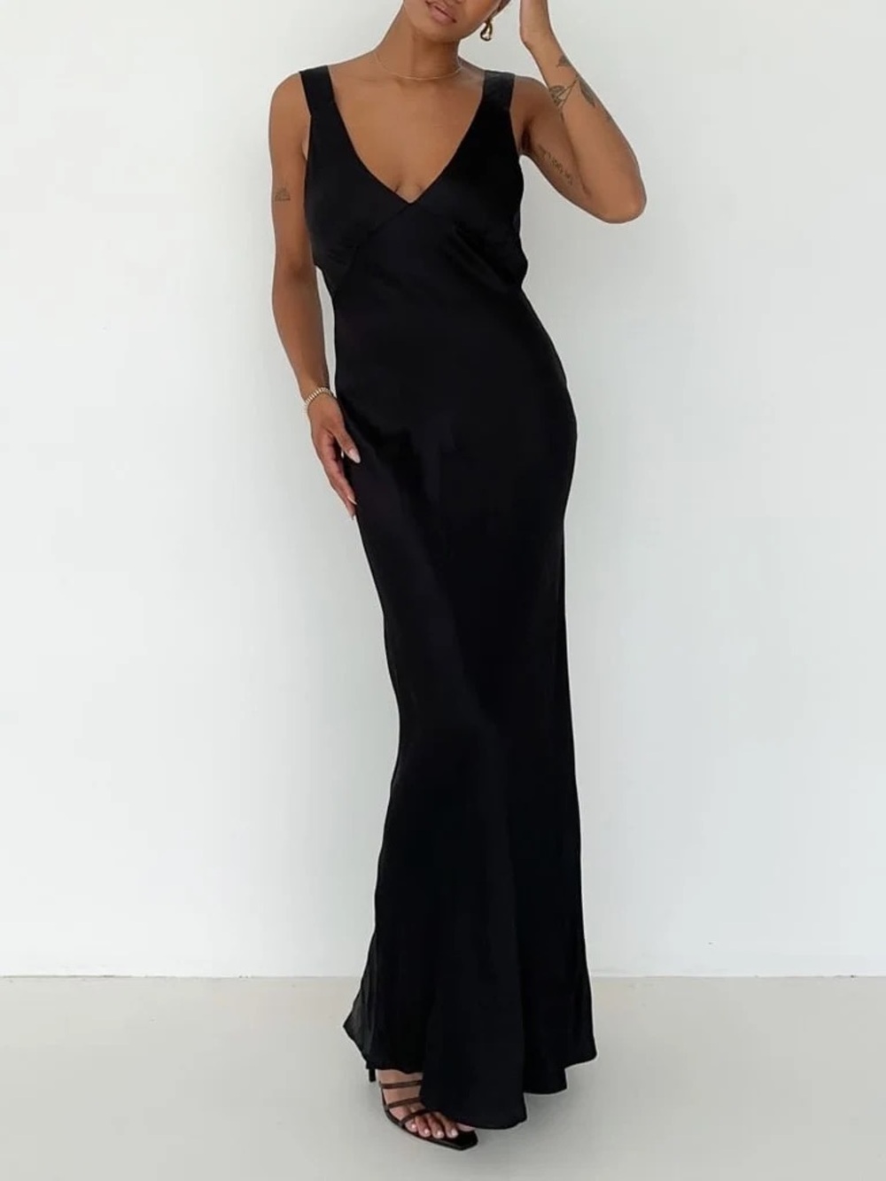 NWT Rumored Sunset Strip Black Maxi Dress Size S